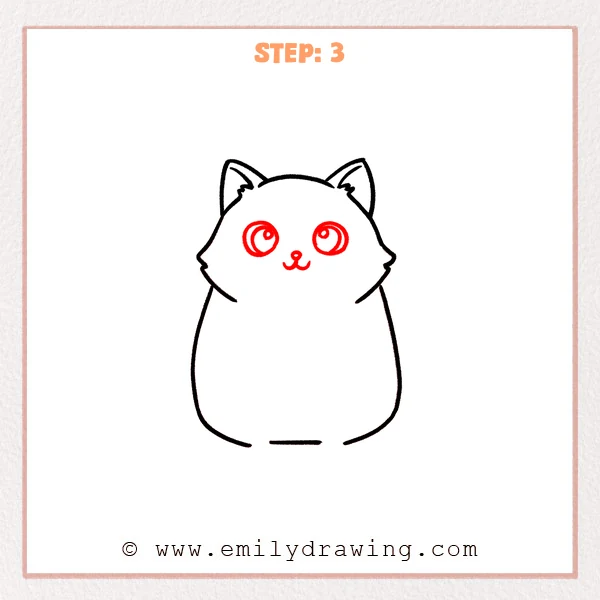 how to draw a cartoon animals - Step 3